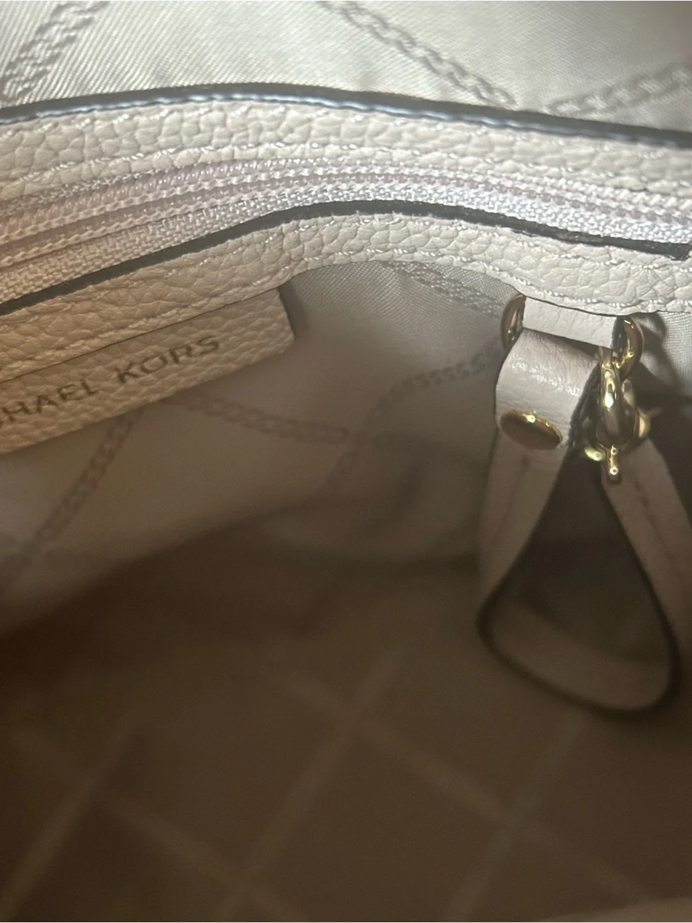 Michael Kors Mercer Medium Crossbody Bag Soft Pink Saffiano Pebbled Leather